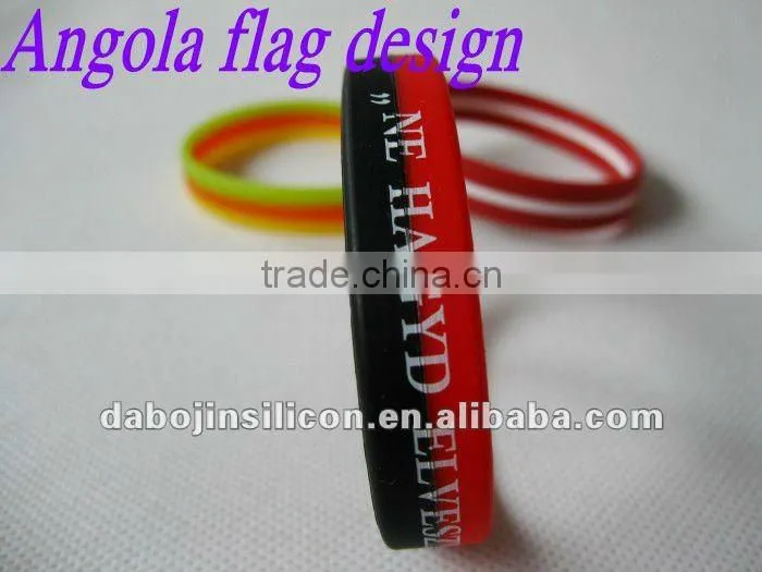 Ecuador country flag silicone fashion wristbands