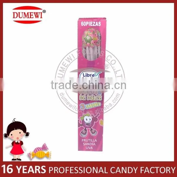 3 in 1 Mixed Fruit Flavors CC Stick Sour Powder Candy