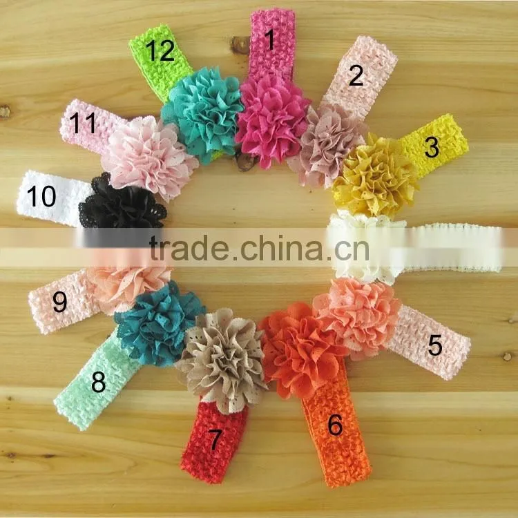 fabric flower headband for kids hair accessories