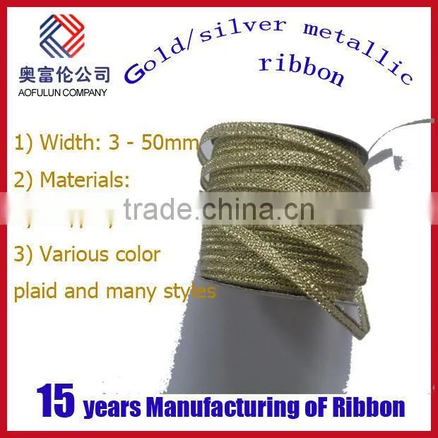 Decorative Glod Metallic Ribbon