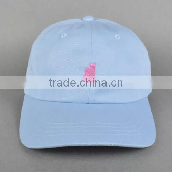 Embroidery 6 panel cap, low profile unstructured cap,Unstructured 6 panel Cap