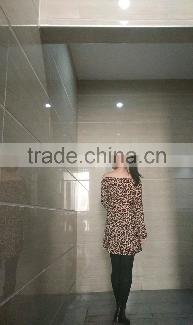 Women Leopard Sexy Sleeveless Dresses
