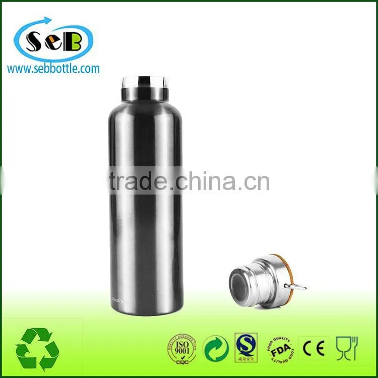Sports Stainless Steel Insulated Water Bottle With Double Walled Vacuum With Wide Mouth