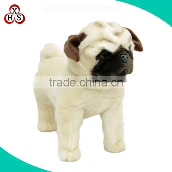 high quality custom animal plush stuffed toy french dog plush toy