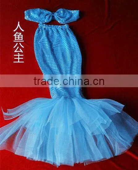 Hot pink little mermaid princess costume Halloween Costume
