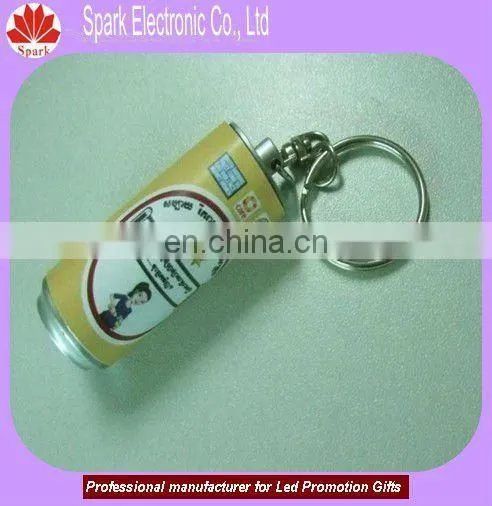 led can shape keychain plastic promotional items