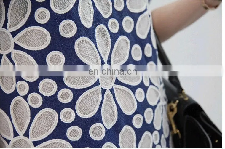 Wholesale short sleeve ladies daily beautiful dress