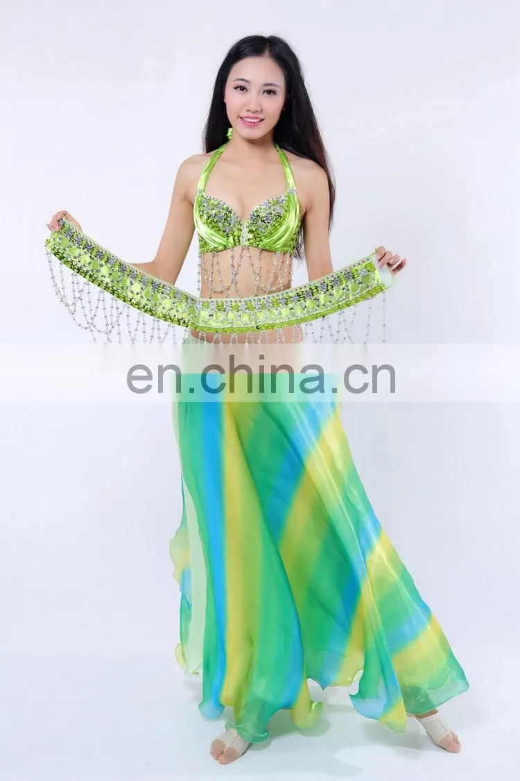 New sequins beading tassel elegant belly dance costumes outfit