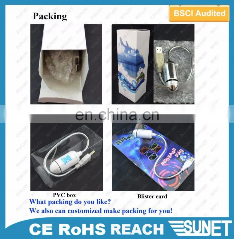 best summer gift lighting up events scrolling LED message present led fan