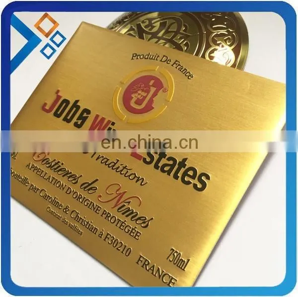 high quality stamped anodized aluminum labels