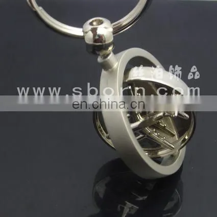 New Tourist Gifts Rotatable Airplane Shape Metal Keychain with Logo