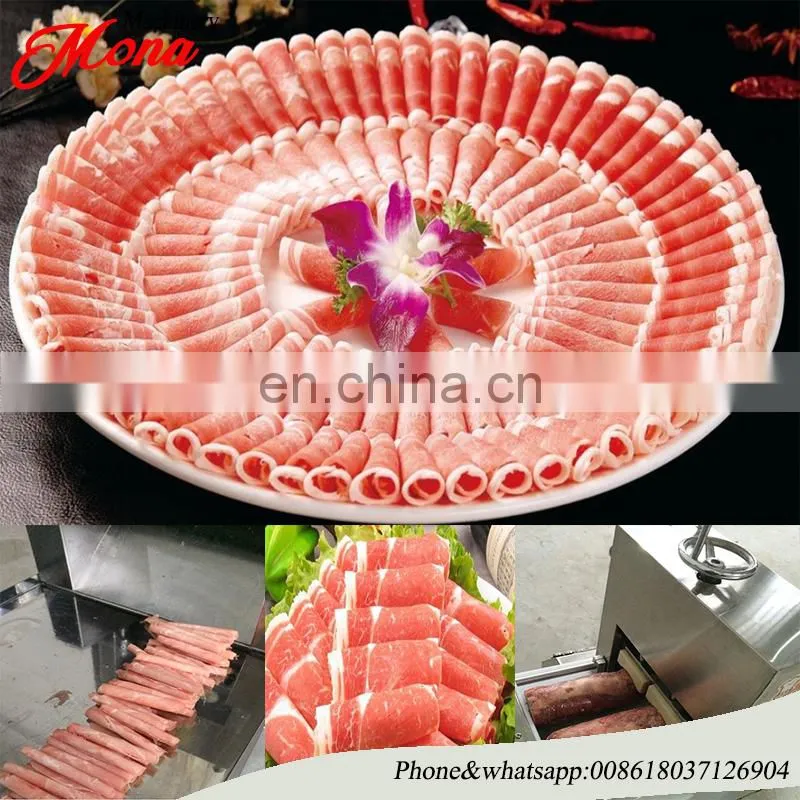 Frozen Meat Slicer Machine / Mutton Roll Machine
