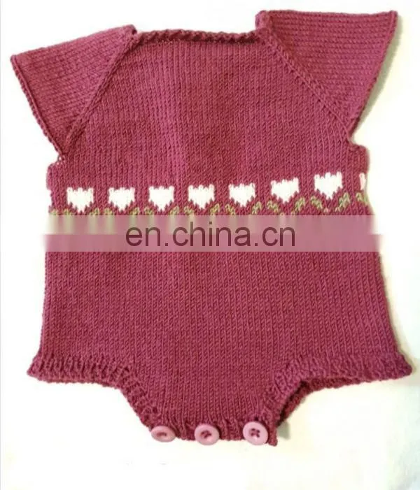 100% Cotton Romper Knitted Romper New Born Cute Baby Romper