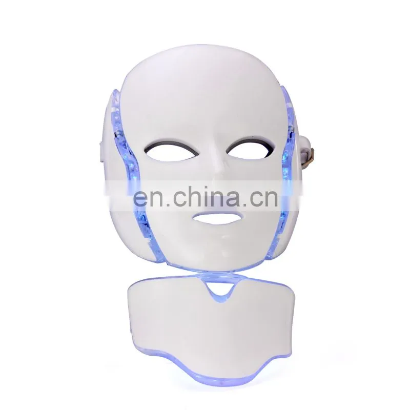 YK-L01 7 Colors Infrared Light Face and Neck Whitening Facial Mask Face Lifting LED light Therapy Mask