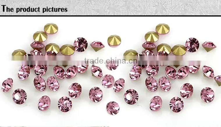 W0527 pink decorative stones glass,glass stones decorative,decorative glass stones for phone covers shoes clothes