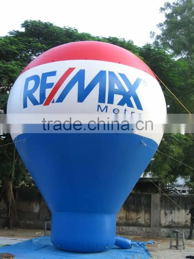 Custom high quality giant ground advertising inflatable hot air balloon