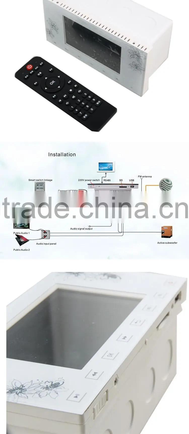 Remote Controller Hi-Fi Speaker System Mini Stereo Speaker Background Music Player