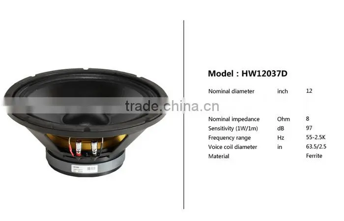 Martin WF-12, trade assurance, 12 passive 2-way full range loudspeaker, prodessional speaker