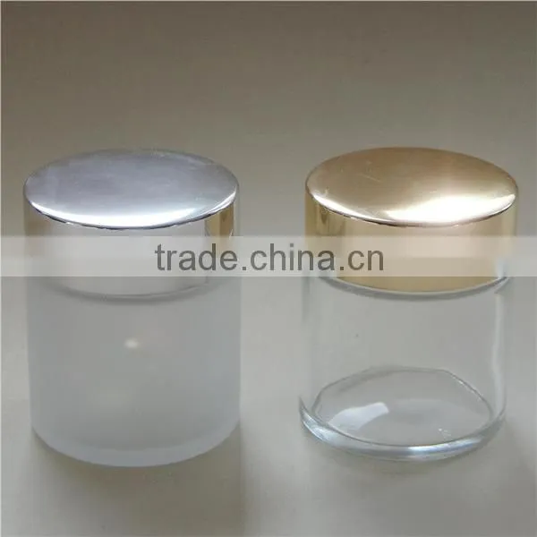 100ml square glass cosmetic cream jar