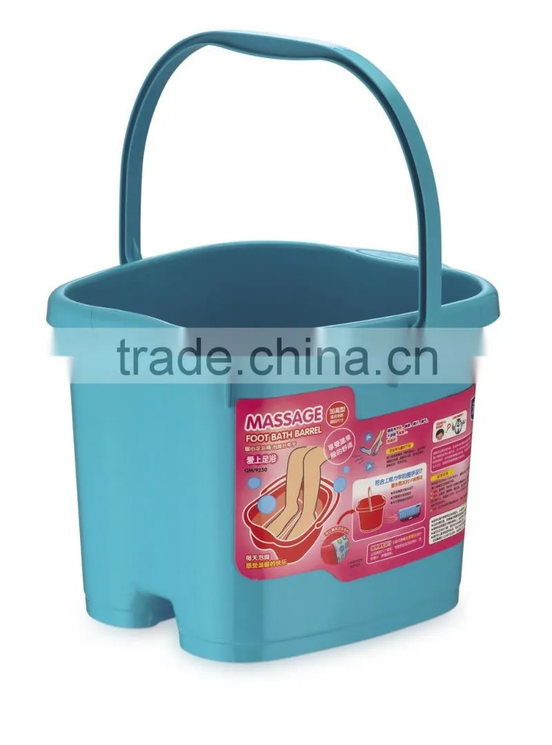 Round Plastic Large Bucket with Lid and Handle