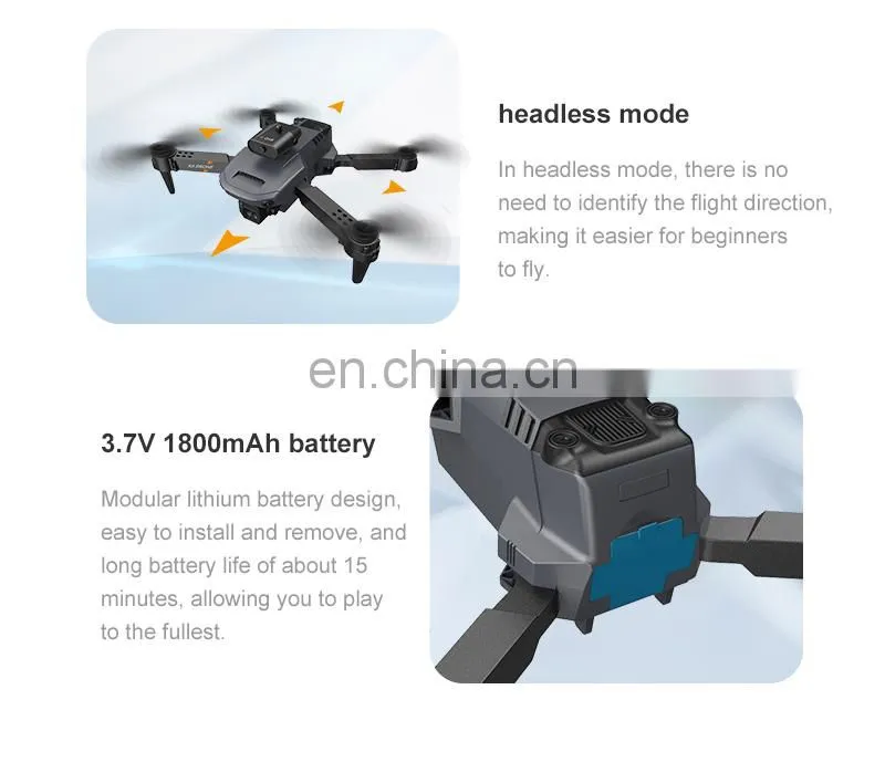 K6 Mini Drone 4K Dual Camera Wifi FPV Four Sides Infrared Obstacle Avoidance Foldable Quadcopter Gifts