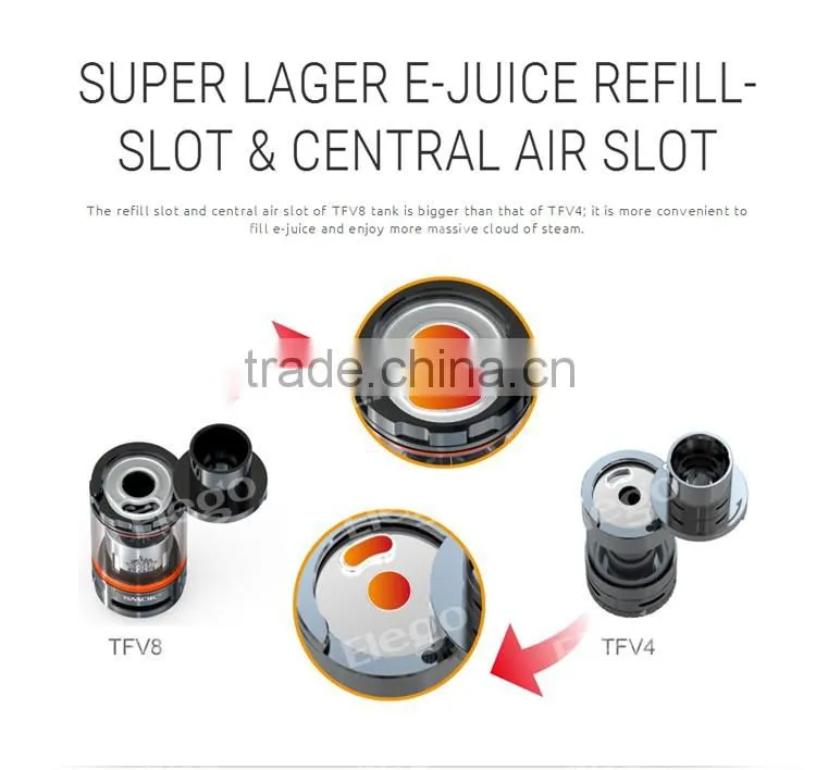 2016 Huge Vapor TFV8 Cloud Beast Tank 260W, Fast Shipping SMOK TFV8 in Stock