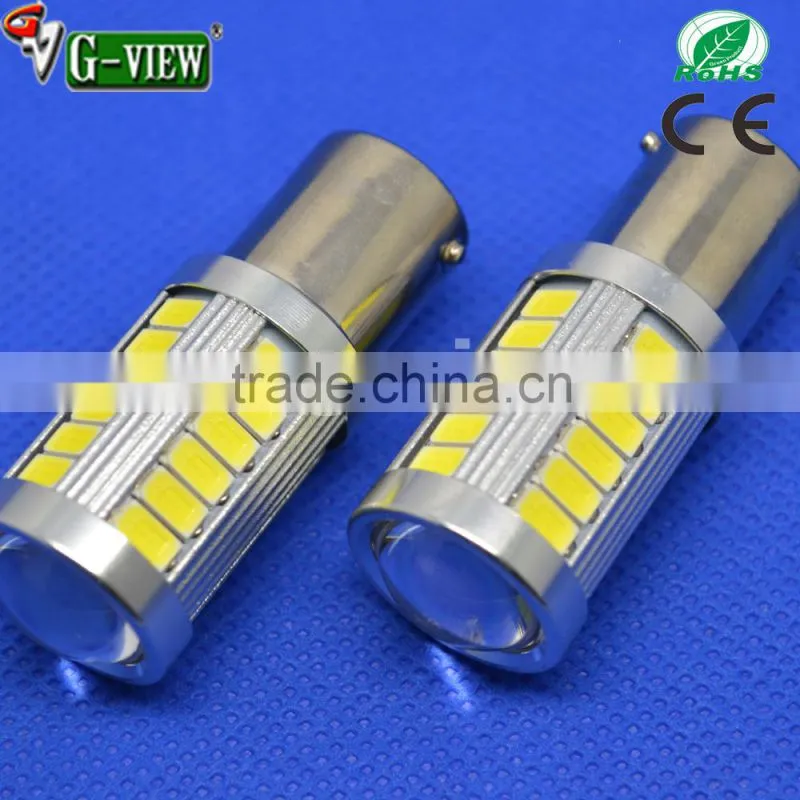 Superbright 10-30V AC non-polarity 5730 33smd 1156 Led bulb ,ba15s car led