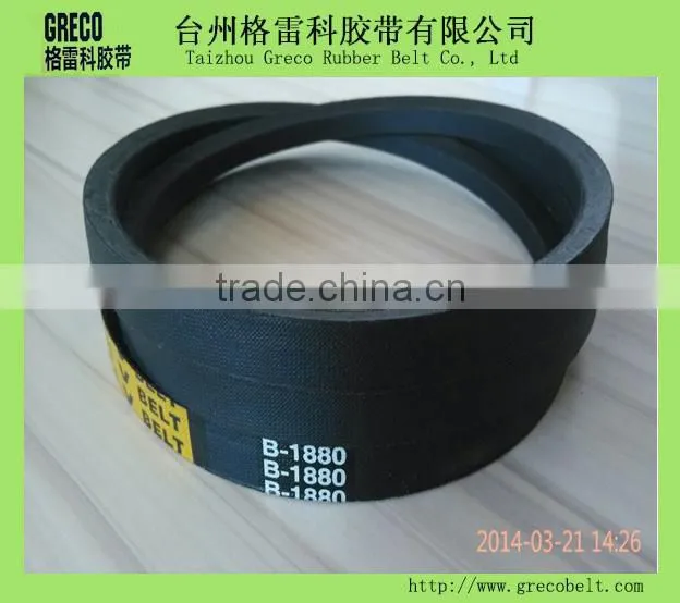High quality wrapped (withou teeth) v belt for machine