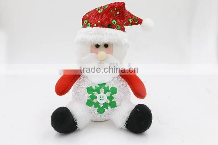 Home Decoration Gifts Toys Indoor New Year Festival Ornament Santa Claus Led Christmas Light