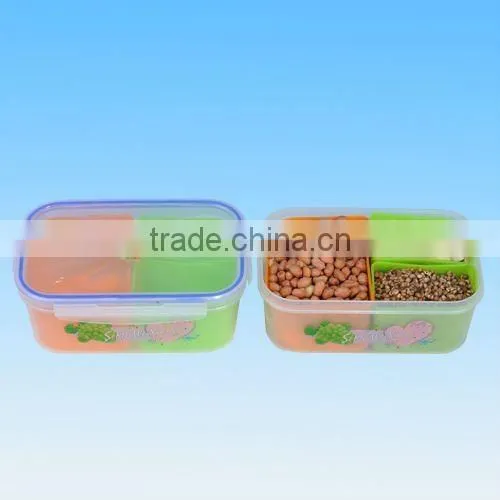 Plastic container with lid rectangle food storage boxes
