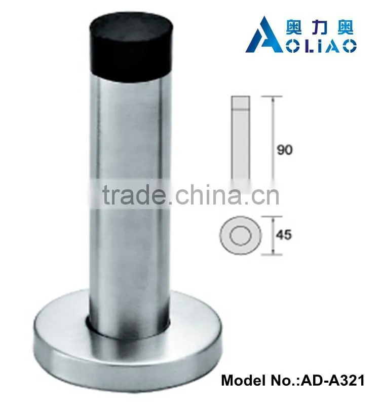High quality stainless steel door stopper and rubber door stopper