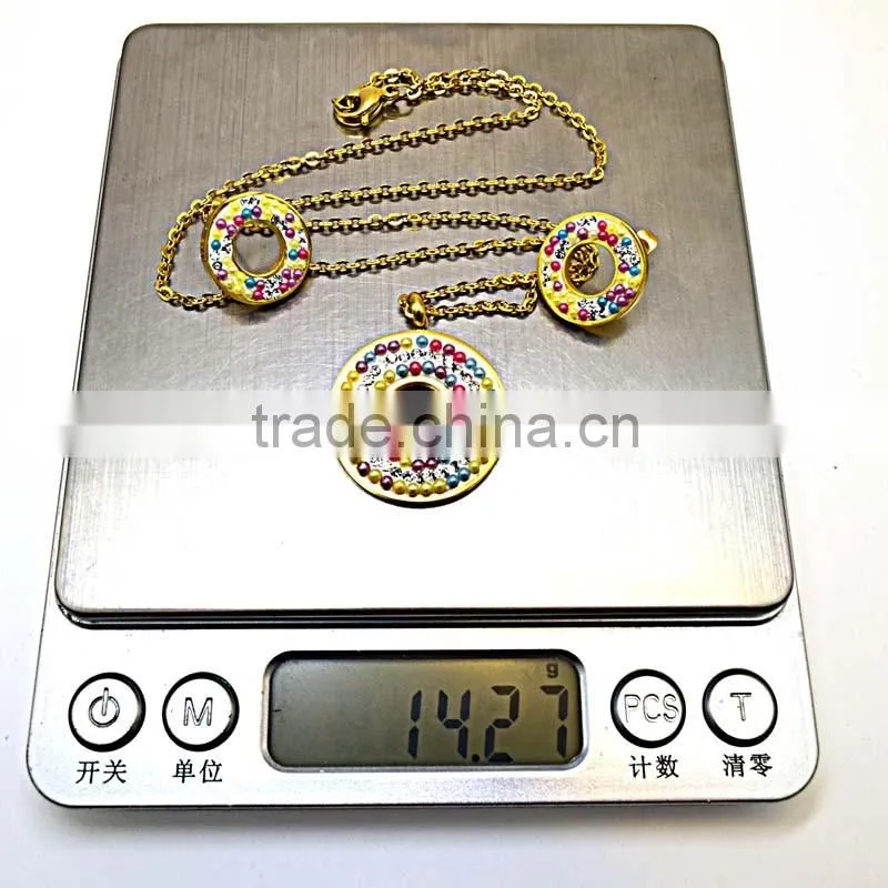 Jewelry Trends 2016 Wedding Favors Gifts Colorful Bead Fashion Heavy Jewelry Set