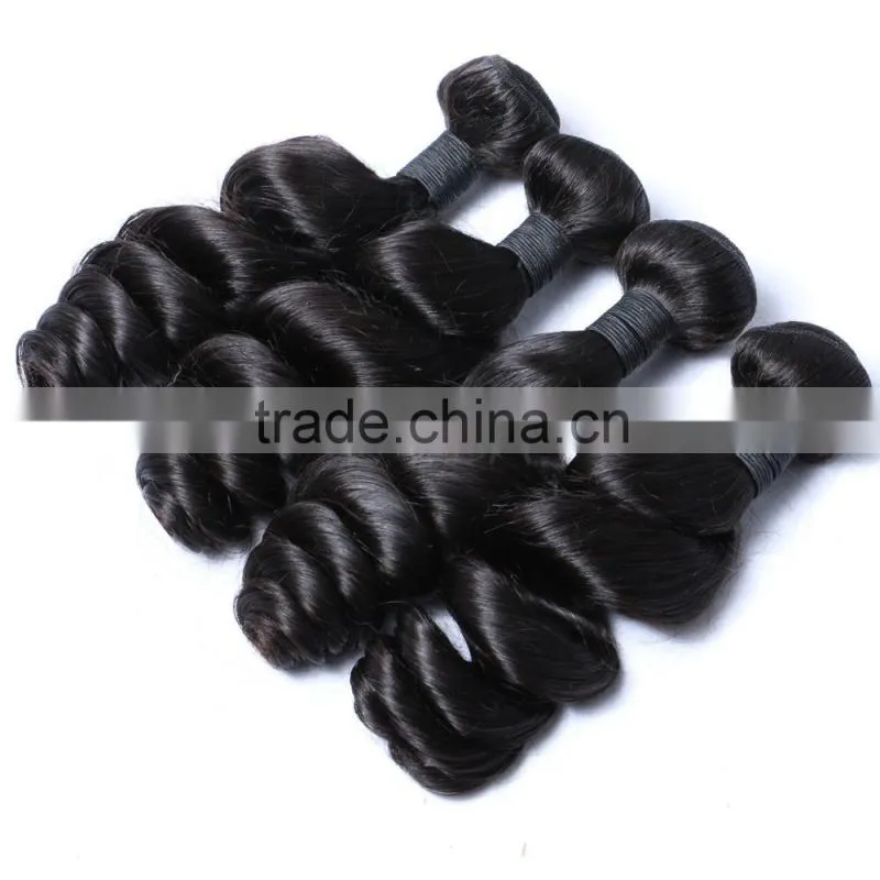 Peruvian hair overnight shipping hair with frontal closure loose wave frontal