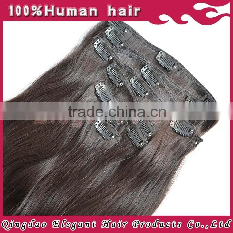 Alibaba express wholesale brazilian remy hair Clip In Hair Extension