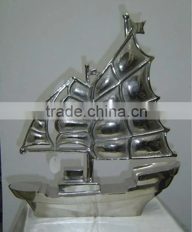 Cast Aluminum Decorative Sail Boat/ Table top/ Desktop for Home/ Hotel/ Restaurant/ Wedding/ Party/Office Decoratio