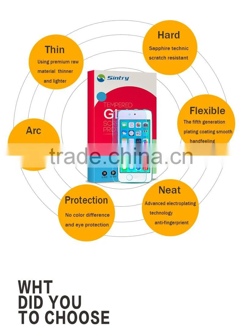 Explosion proof coating screen protector Wholesale No watermark tempered glass screen protector for HUAWEI h30-u10 honor 3
