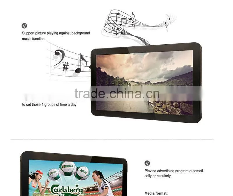 Shenzhen Factory Price Android Network Digital Signage Player 36 Inch DDW-AD3601WN