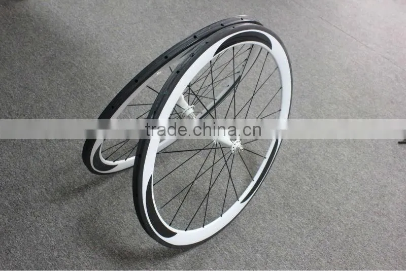 Carbon race wheels 50mm tubular road bike wheelset MT-50T