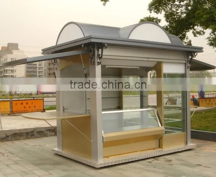 Customization outdoor bubble tea kiosk , Drink kiosk outdoor , Ice cream kiosk design with OEM ODM appreciated