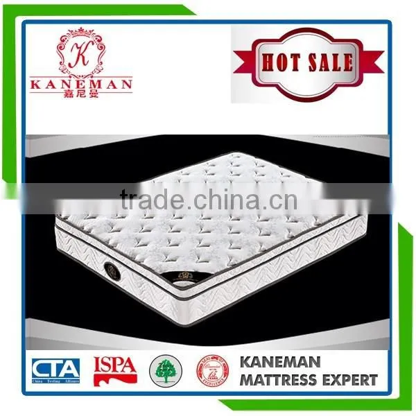 Euro top eco-friendly high density foam continuous spring mattress