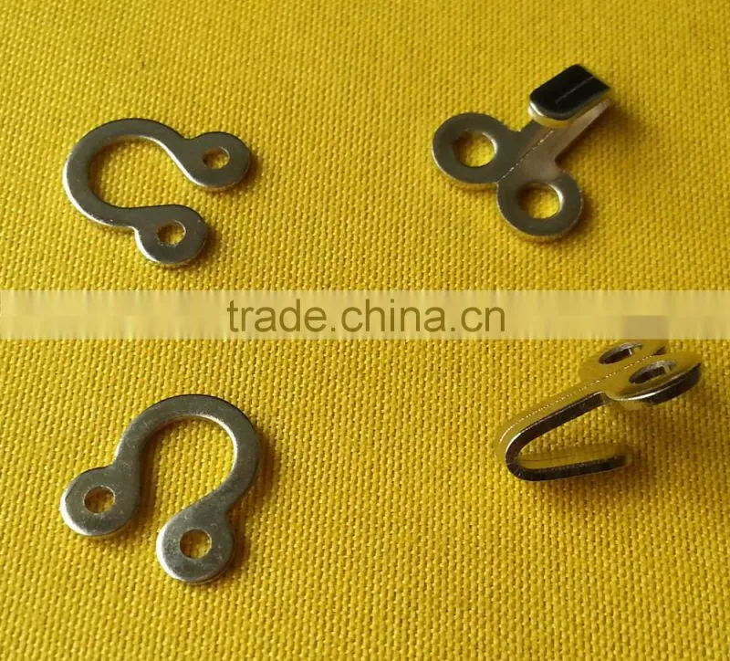 Brass Material Sew-on Metal Hook and Eyes For ladies Bar and lingerie --- 6018