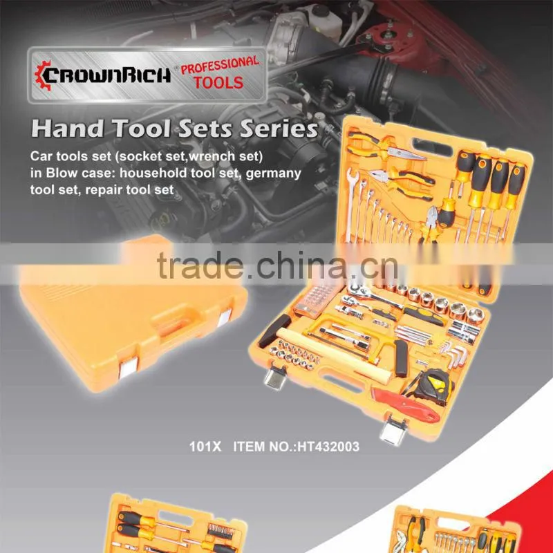 101pcs Hot Sale Professional germany socket set hand tool kit