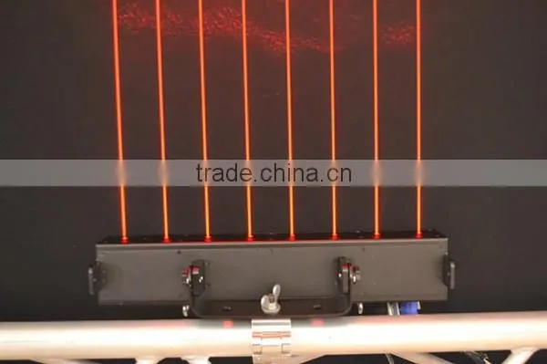 Stage lighting pure diode 8 heads red single beam laser light