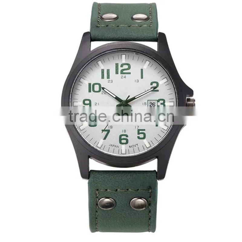 2016 colorful metal watch with multi color strap watches for man