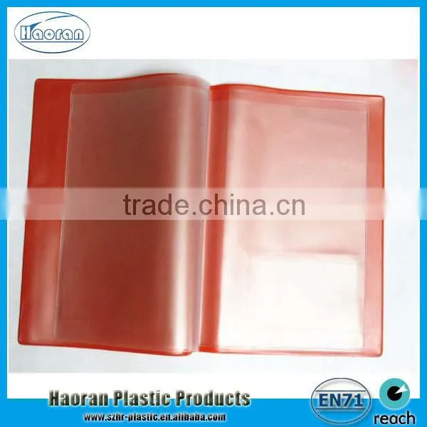 PVC document holders with side pockets