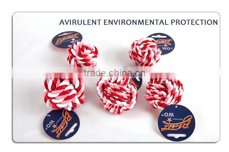 latest Eco-friendly cotton rope toy for knot dog stuffed pet toy