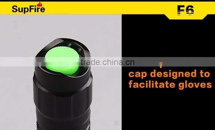 Supfire F6 Rechargeable Flashlight Strong Brightness Camping Led Totch