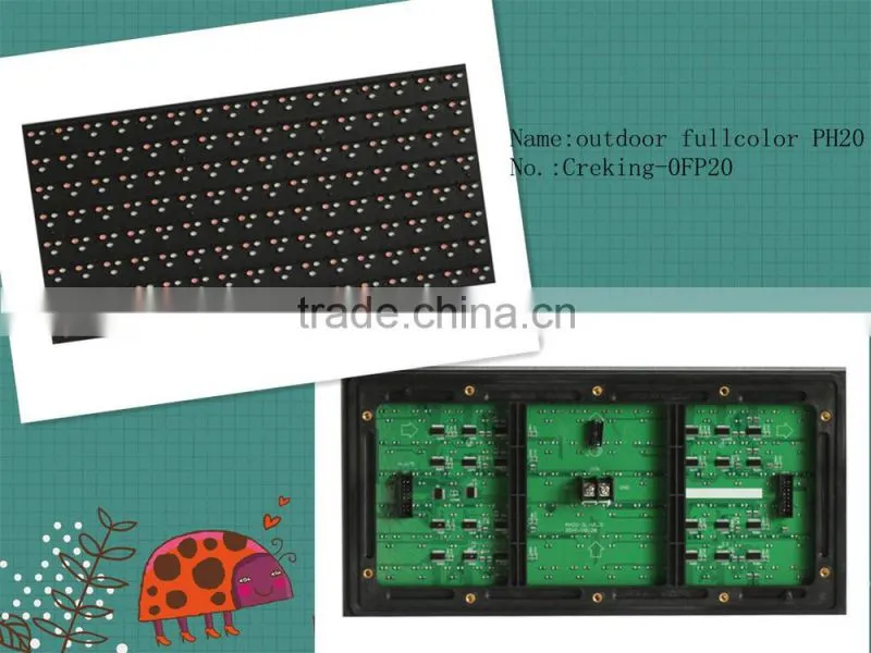 shenzhen Creking wholesale outdoor full color led display module/P6 P8 P10 P16 P20 P25 outdoor led message display moudle price