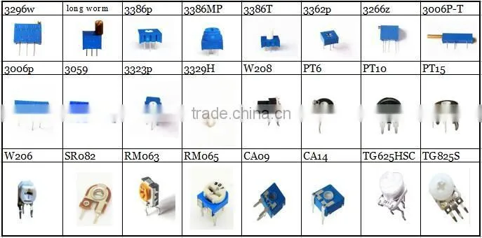 3266Y multi-turns 0.25w low cost potentiometer