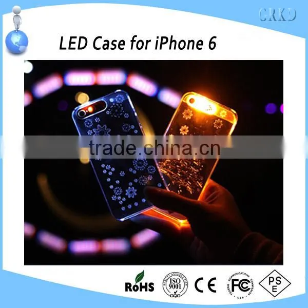 New popular led mobile phone case for iphone 6